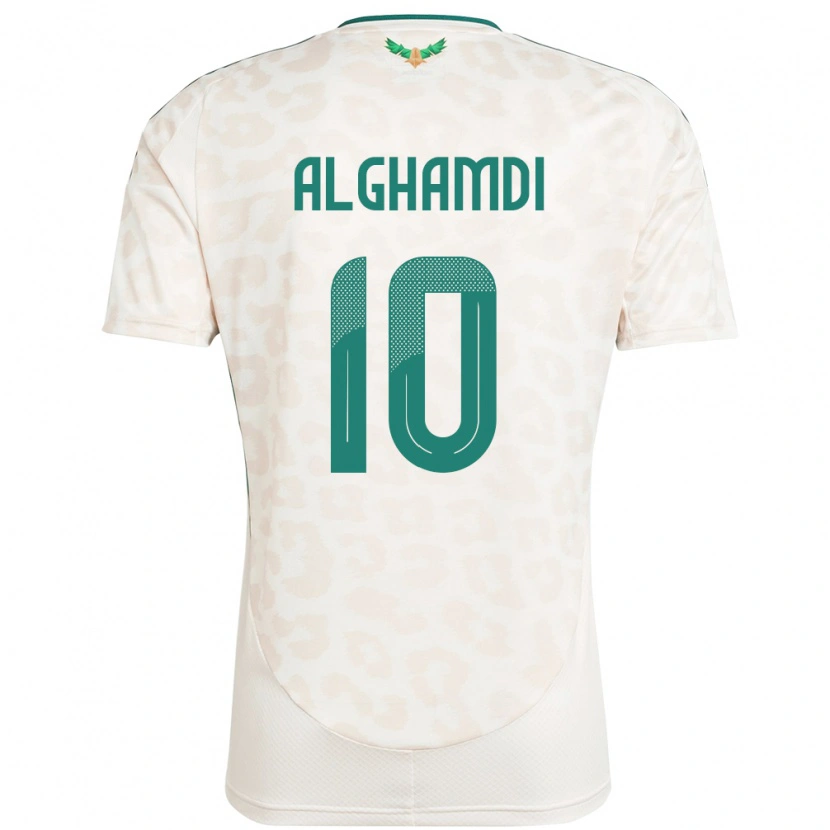 Danxenキッズサウジアラビアアーメド・アル・ガームディー#10ホワイトアウェイシャツ24-26ジャージーユニフォーム