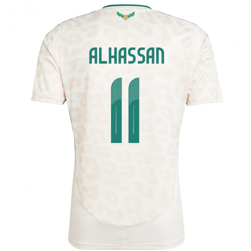 Danxenキッズサウジアラビアアッバス・アル・ハッサン#11ホワイトアウェイシャツ24-26ジャージーユニフォーム