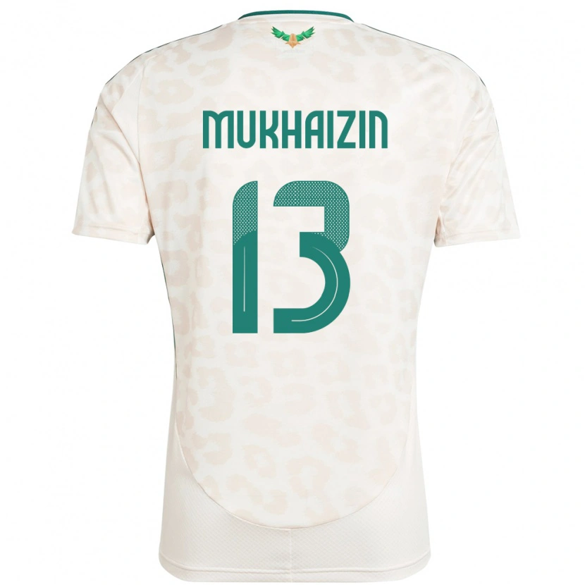 DanxenキッズサウジアラビアRaghad Mukhaizin#13ホワイトアウェイシャツ24-26ジャージーユニフォーム