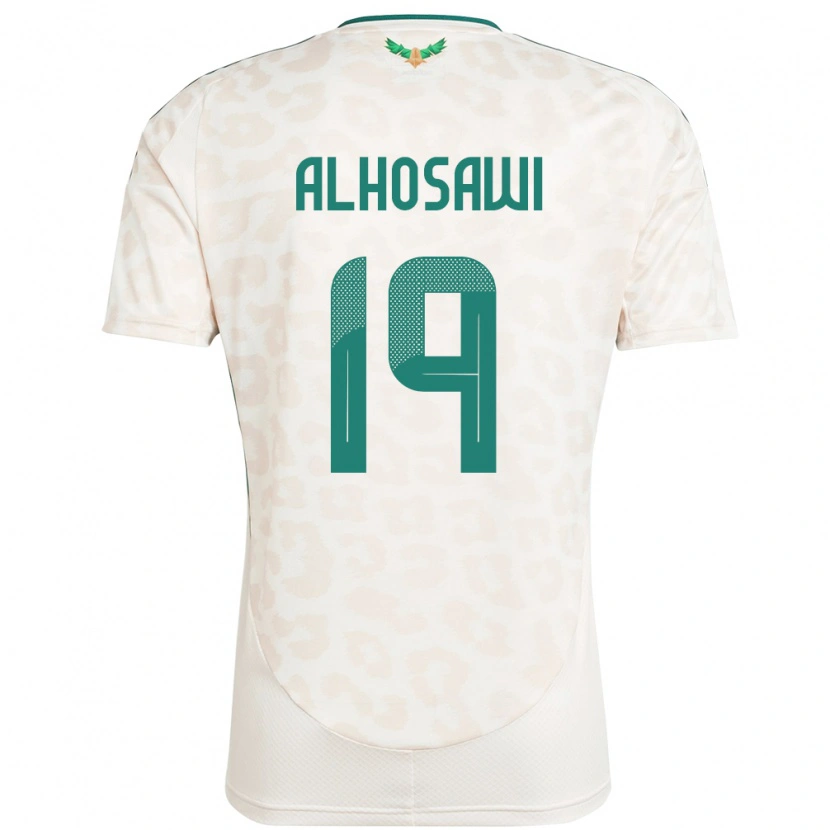 DanxenキッズサウジアラビアZakrei Alhosawi#19ホワイトアウェイシャツ24-26ジャージーユニフォーム