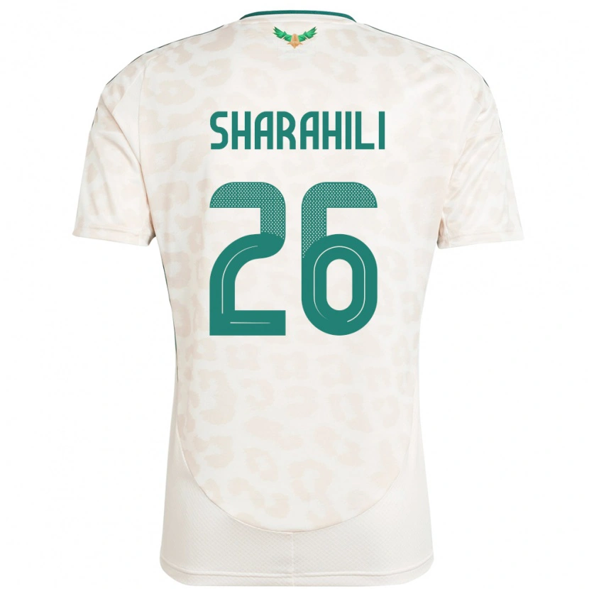 Danxenキッズサウジアラビアリヤド・シャラヒリ#26ホワイトアウェイシャツ24-26ジャージーユニフォーム