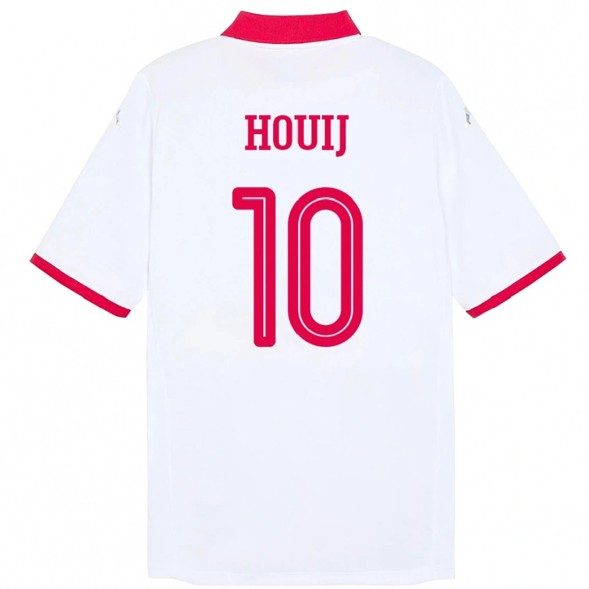 DanxenキッズチュニジアMariem Houij#10ホワイトアウェイシャツ24-26ジャージーユニフォーム