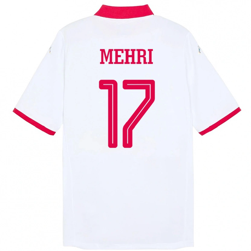 DanxenキッズチュニジアMalek Mehri#17ホワイトアウェイシャツ24-26ジャージーユニフォーム