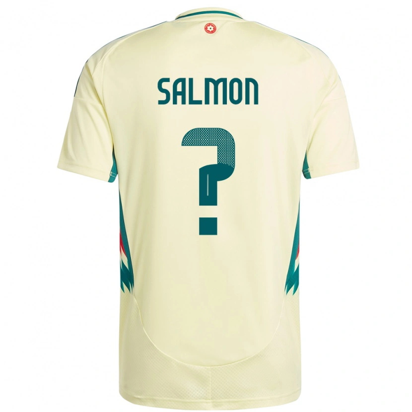 DanxenキッズウェールズJosh Salmon#0ベージュイエローアウェイシャツ24-26ジャージーユニフォーム