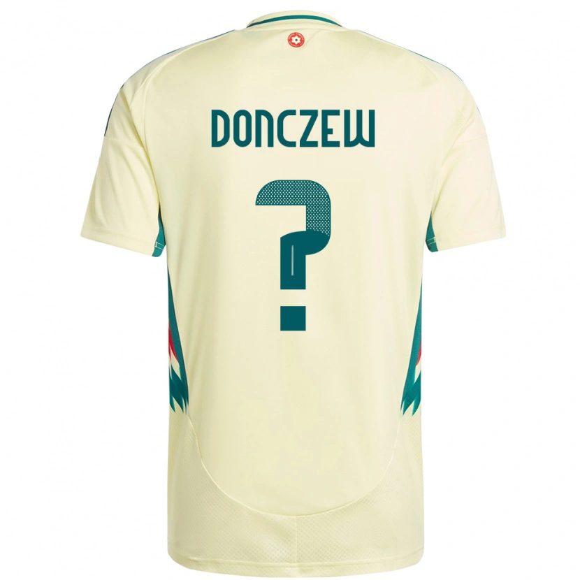DanxenキッズウェールズAxel Donczew#0ベージュイエローアウェイシャツ24-26ジャージーユニフォーム