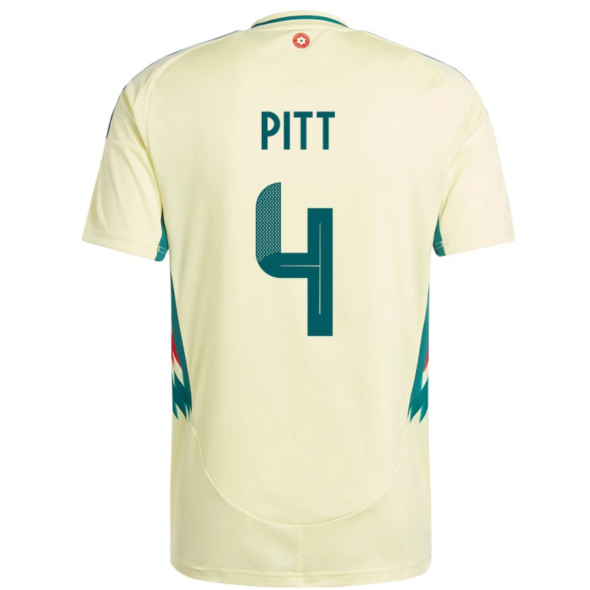 DanxenキッズウェールズTheo Pitt#4ベージュイエローアウェイシャツ24-26ジャージーユニフォーム