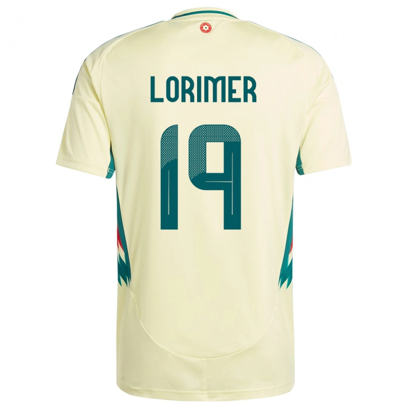 DanxenキッズウェールズArchie Lorimer#19ベージュイエローアウェイシャツ24-26ジャージーユニフォーム