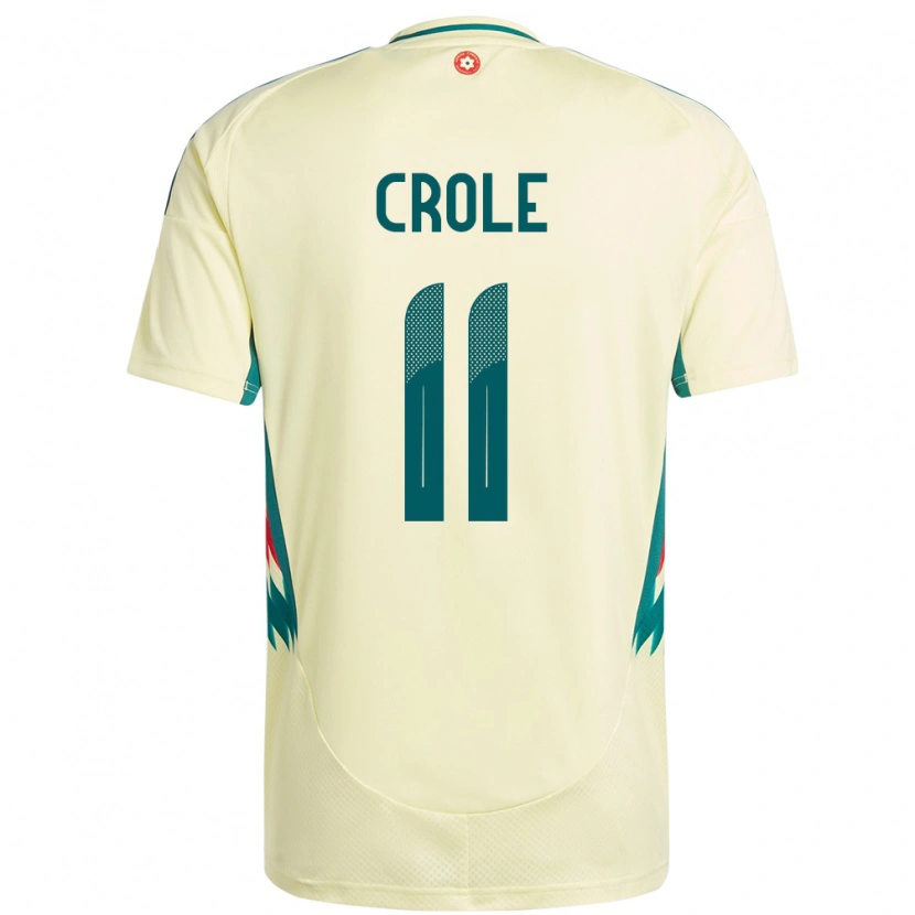 DanxenキッズウェールズJames Crole#11ベージュイエローアウェイシャツ24-26ジャージーユニフォーム