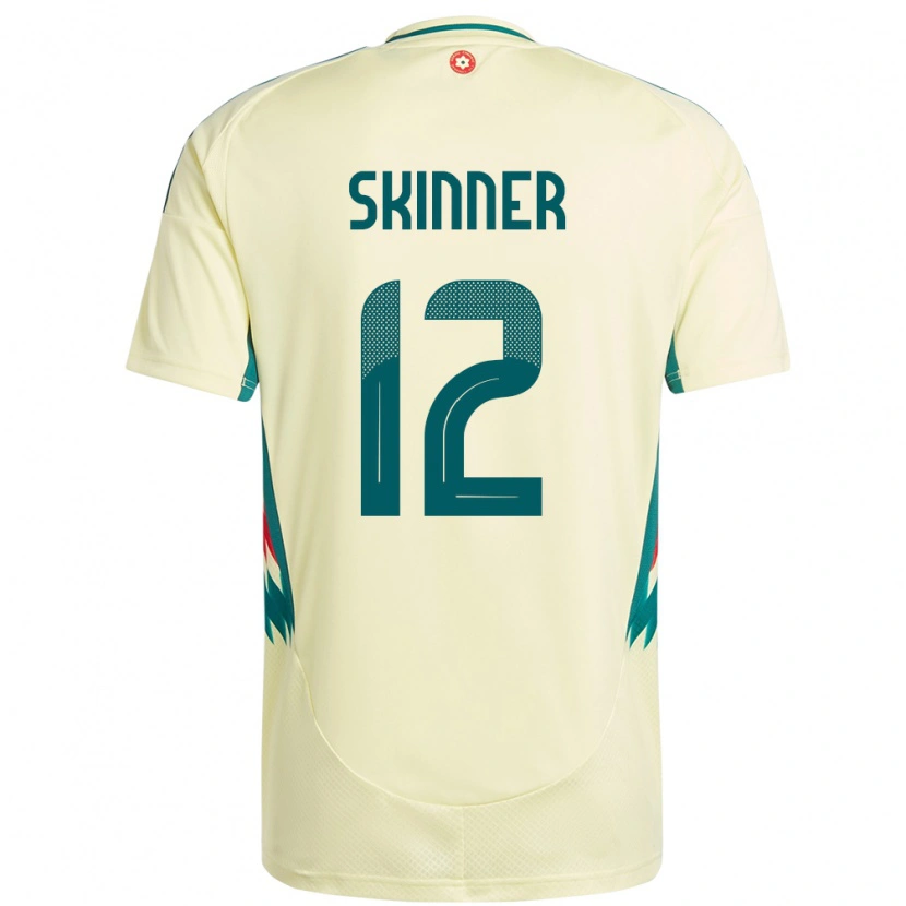 DanxenキッズウェールズClaire Skinner#12ベージュイエローアウェイシャツ24-26ジャージーユニフォーム