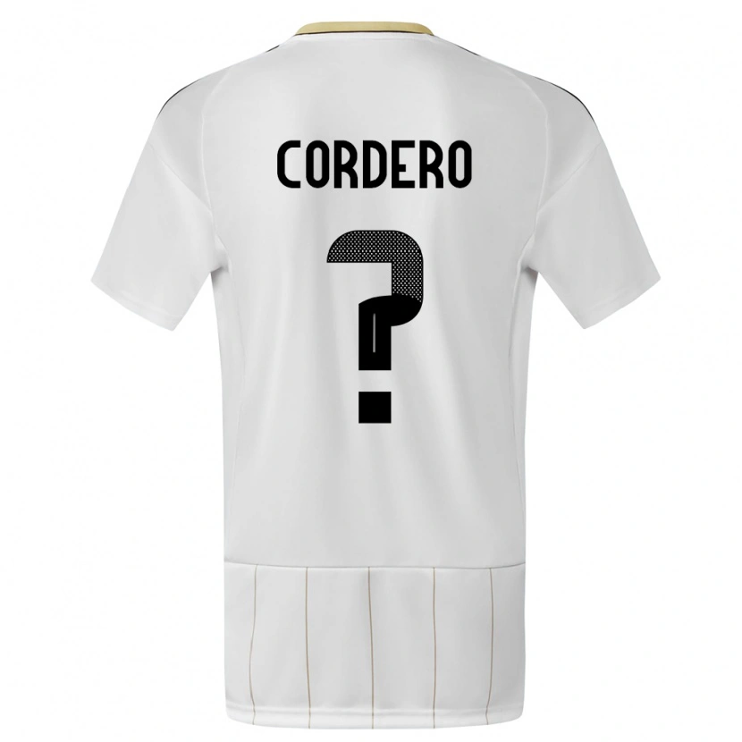 DanxenキッズコスタリカOwen Cordero#0白アウェイシャツ24-26ジャージーユニフォーム
