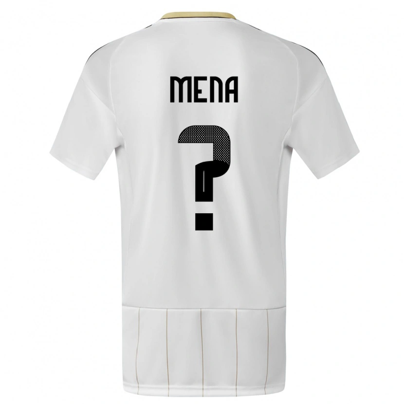 DanxenキッズコスタリカMarko Mena#0白アウェイシャツ24-26ジャージーユニフォーム