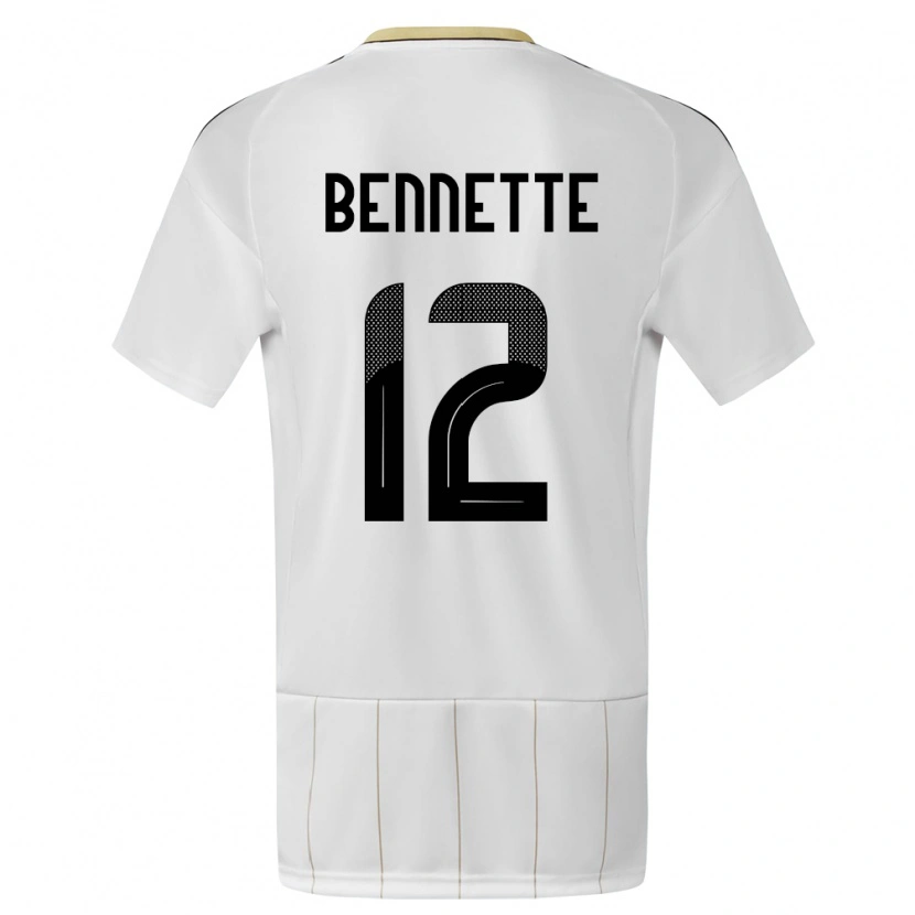 DanxenキッズコスタリカNick Bennette#12白アウェイシャツ24-26ジャージーユニフォーム