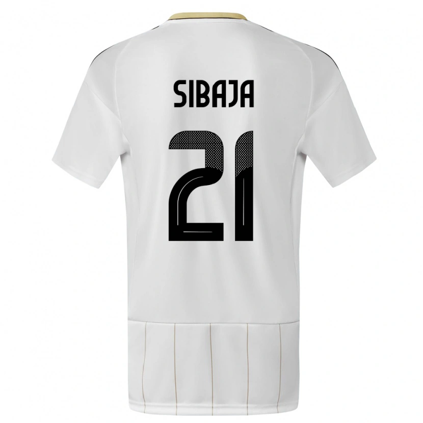 DanxenキッズコスタリカGabriel Sibaja#21白アウェイシャツ24-26ジャージーユニフォーム