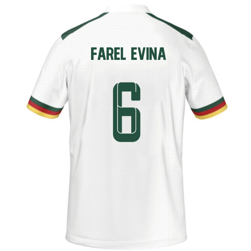 DanxenキッズカメルーンSony Farel Evina#6ホワイトアウェイシャツ24-26ジャージーユニフォーム
