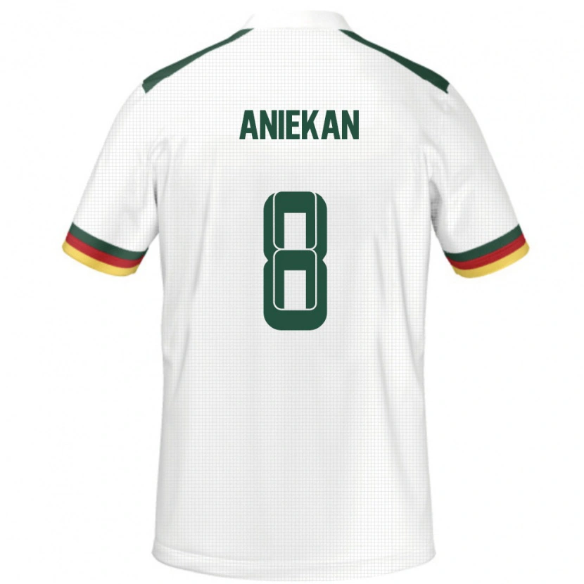 DanxenキッズカメルーンStephan Aniekan#8ホワイトアウェイシャツ24-26ジャージーユニフォーム