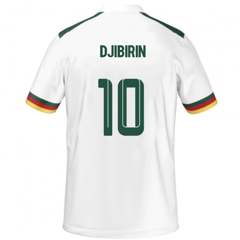 DanxenキッズカメルーンHarouna Djibirin#10ホワイトアウェイシャツ24-26ジャージーユニフォーム