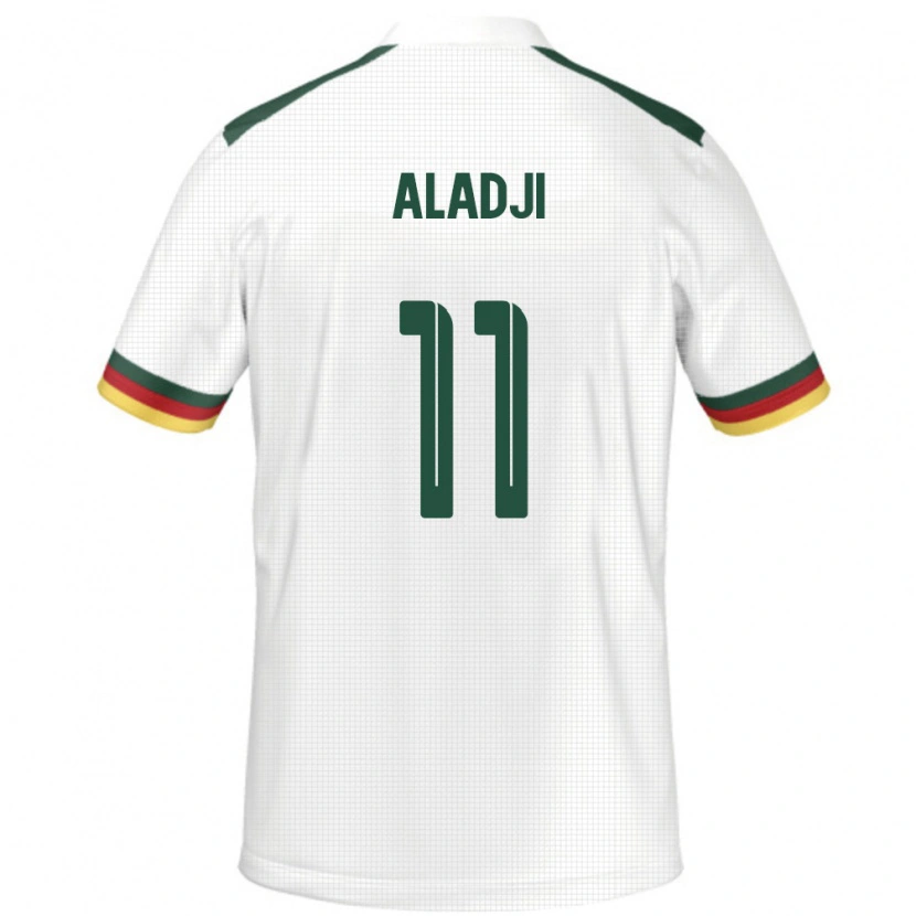 DanxenキッズカメルーンAbakar Aladji#11ホワイトアウェイシャツ24-26ジャージーユニフォーム