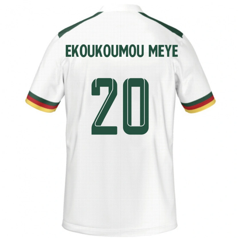 DanxenキッズカメルーンIvan Donald Ekoukoumou Meye#20ホワイトアウェイシャツ24-26ジャージーユニフォーム