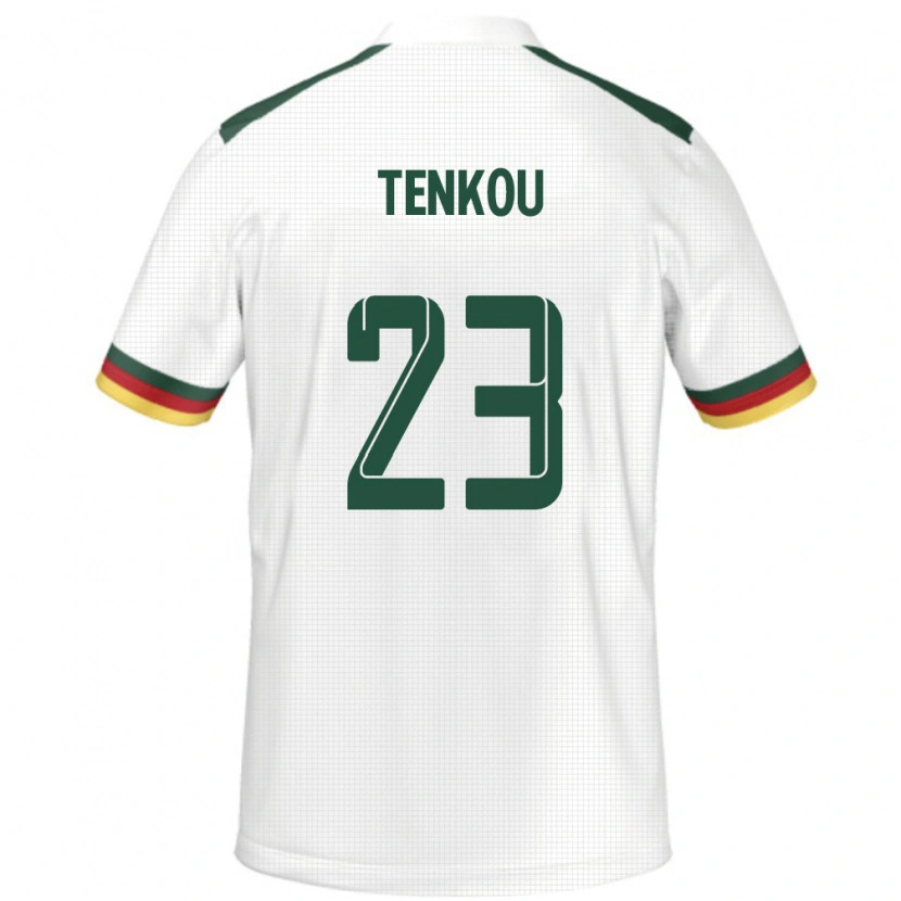 DanxenキッズカメルーンYanike Tenkou#23ホワイトアウェイシャツ24-26ジャージーユニフォーム