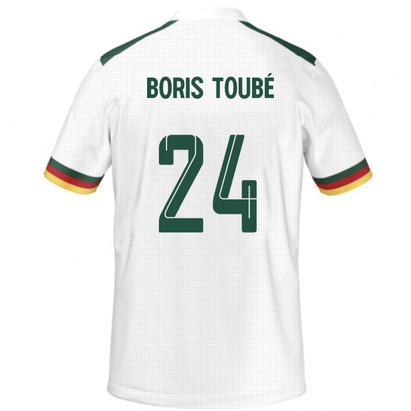 DanxenキッズカメルーンGodefroy Christopher Boris Toubé#24ホワイトアウェイシャツ24-26ジャージーユニフォーム