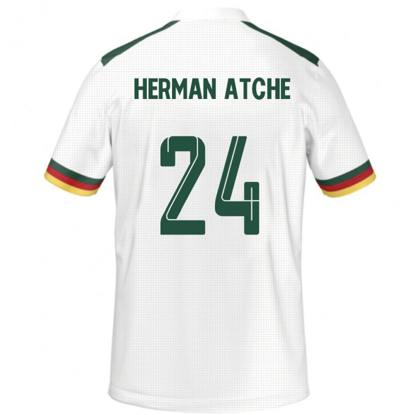 DanxenキッズカメルーンMiguel Herman Atche#24ホワイトアウェイシャツ24-26ジャージーユニフォーム