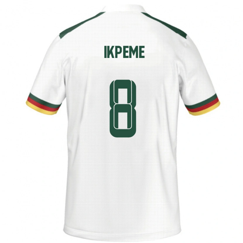 DanxenキッズカメルーンStephan Ikpeme#8ホワイトアウェイシャツ24-26ジャージーユニフォーム