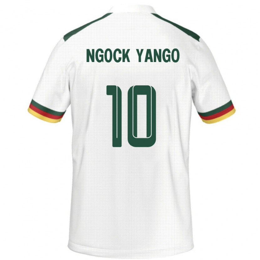 DanxenキッズカメルーンGrace Ngock Yango#10ホワイトアウェイシャツ24-26ジャージーユニフォーム
