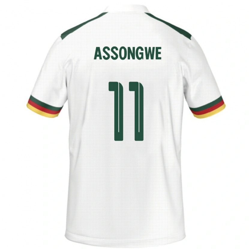 DanxenキッズカメルーンBemol Apam Assongwe#11ホワイトアウェイシャツ24-26ジャージーユニフォーム