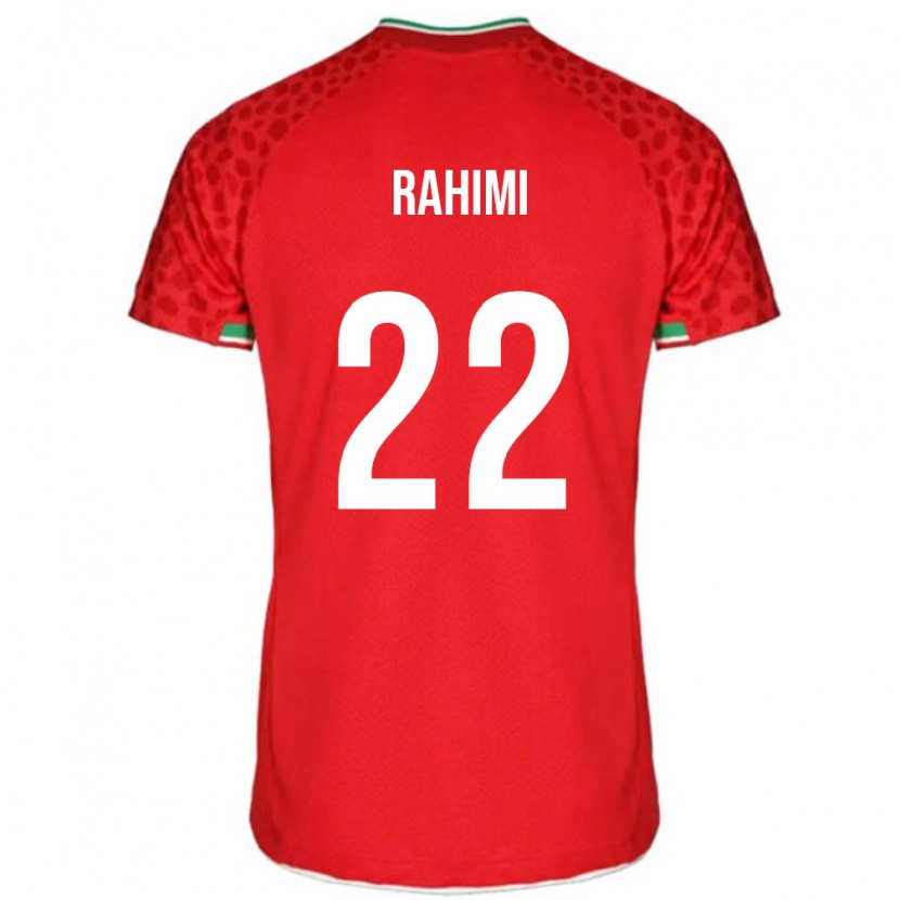 DanxenキッズイランFarzad Rahimi#22レッドアウェイシャツ24-26ジャージーユニフォーム