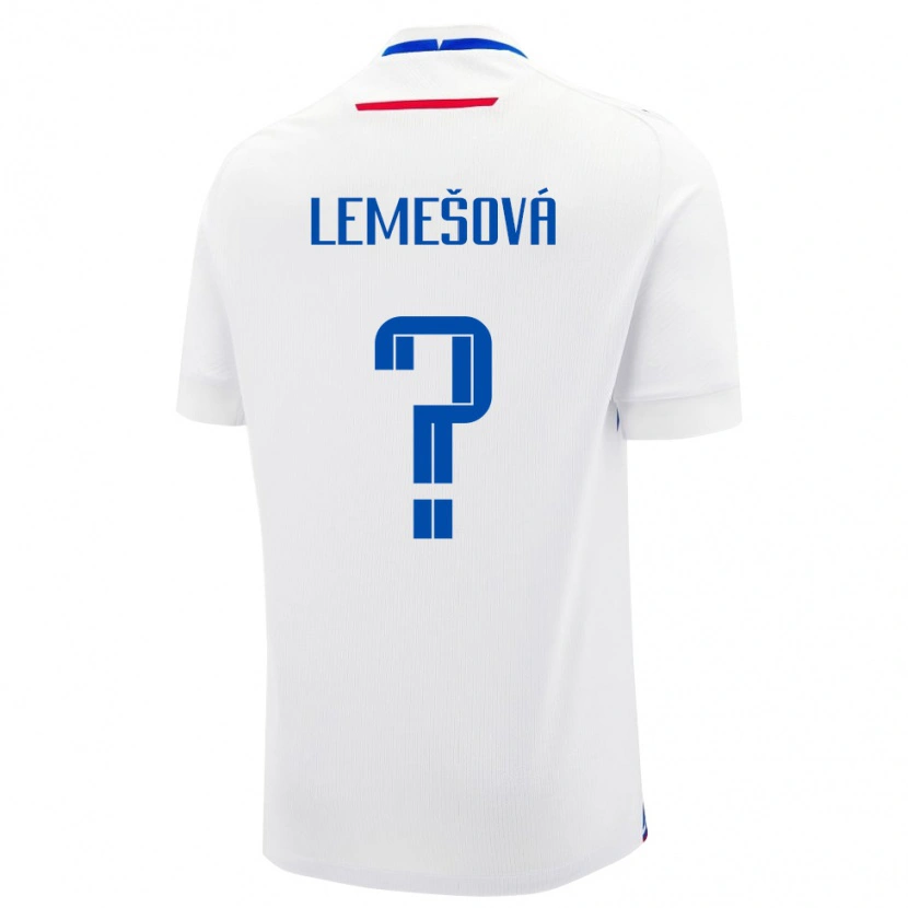 DanxenキッズスロバキアDiana Lemešová#0ホワイトアウェイシャツ24-26ジャージーユニフォーム