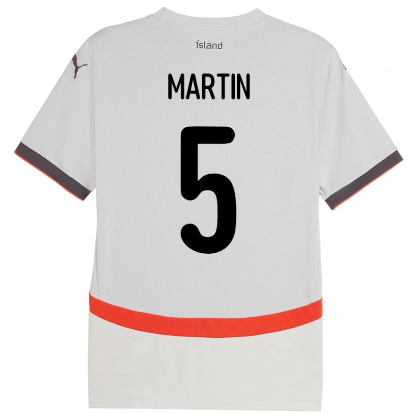 DanxenキッズアイスランドMarkús Andri Daníelsson Martin#5ホワイトアウェイシャツ24-26ジャージーユニフォーム