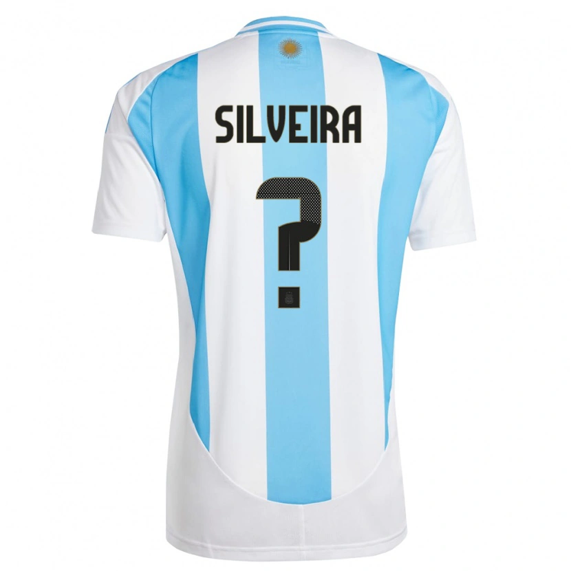 DanxenメンズアルゼンチンSantiago Silveira#0白青ホームシャツ24-26ジャージーユニフォーム