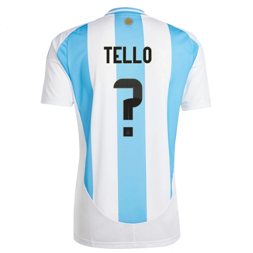 DanxenメンズアルゼンチンAlejandro Tello#0白青ホームシャツ24-26ジャージーユニフォーム