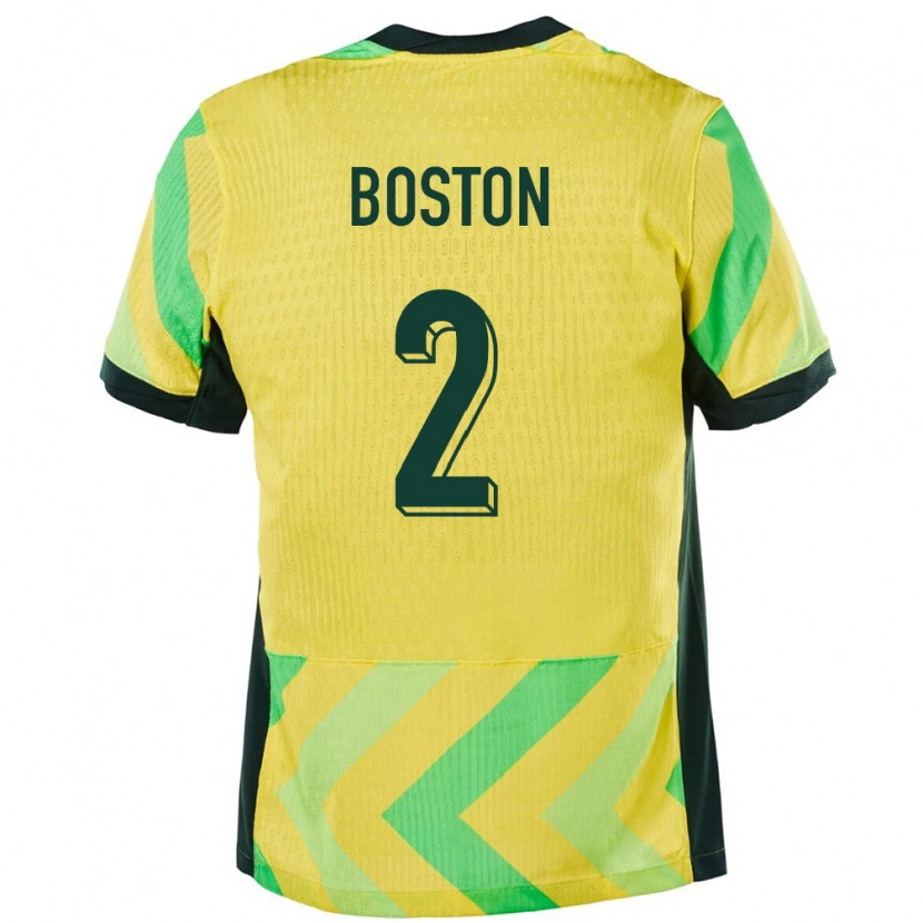 DanxenメンズオーストラリアIsiah Boston#2金色ホームシャツ24-26ジャージーユニフォーム