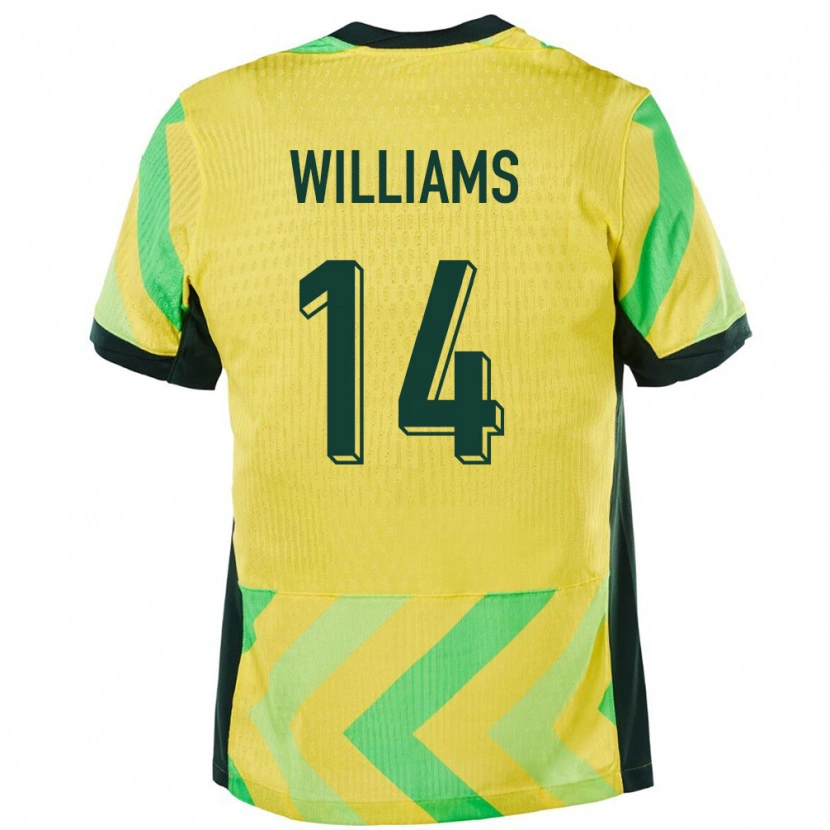DanxenメンズオーストラリアTyler Williams#14金色ホームシャツ24-26ジャージーユニフォーム