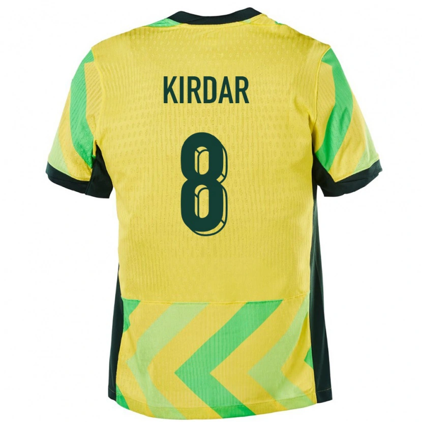 DanxenメンズオーストラリアBirkan Kirdar#8金色ホームシャツ24-26ジャージーユニフォーム