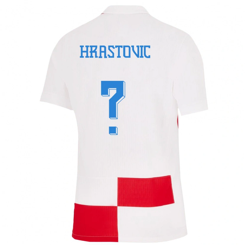 DanxenメンズクロアチアZvonimir Hrastovic#0赤白ホームシャツ24-26ジャージーユニフォーム