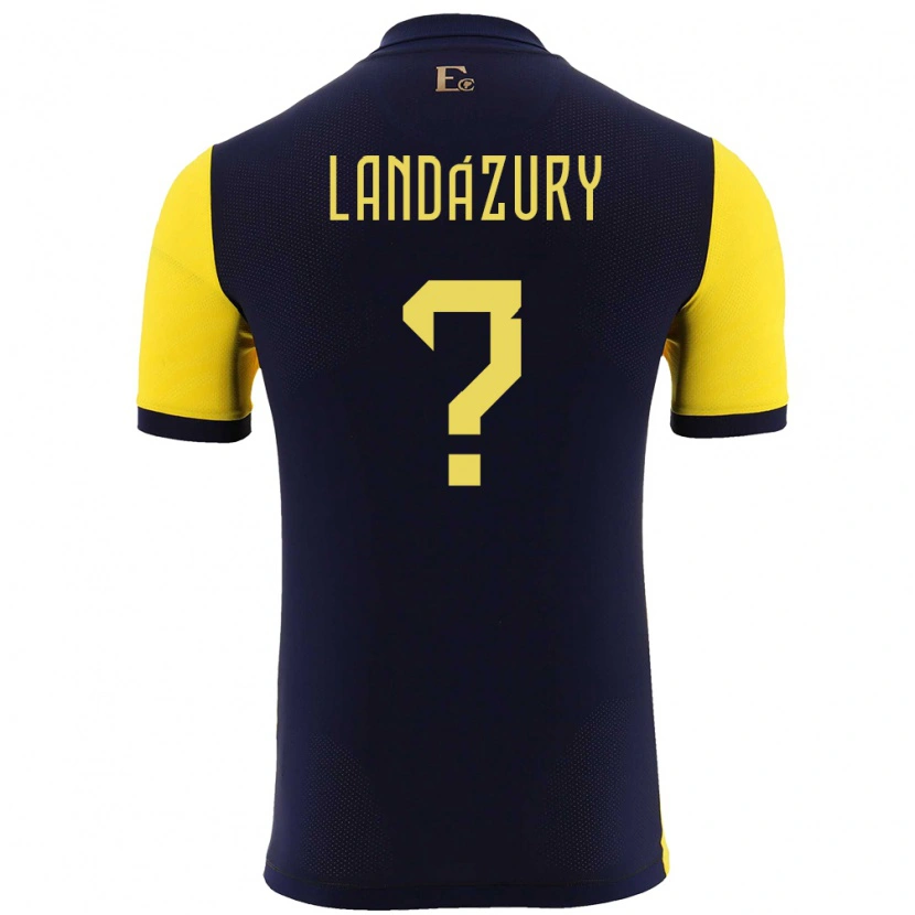DanxenメンズエクアドルJackson Landázury#0黄ホームシャツ24-26ジャージーユニフォーム