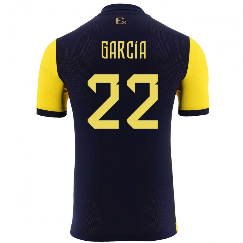 DanxenメンズエクアドルJostin García#22黄ホームシャツ24-26ジャージーユニフォーム