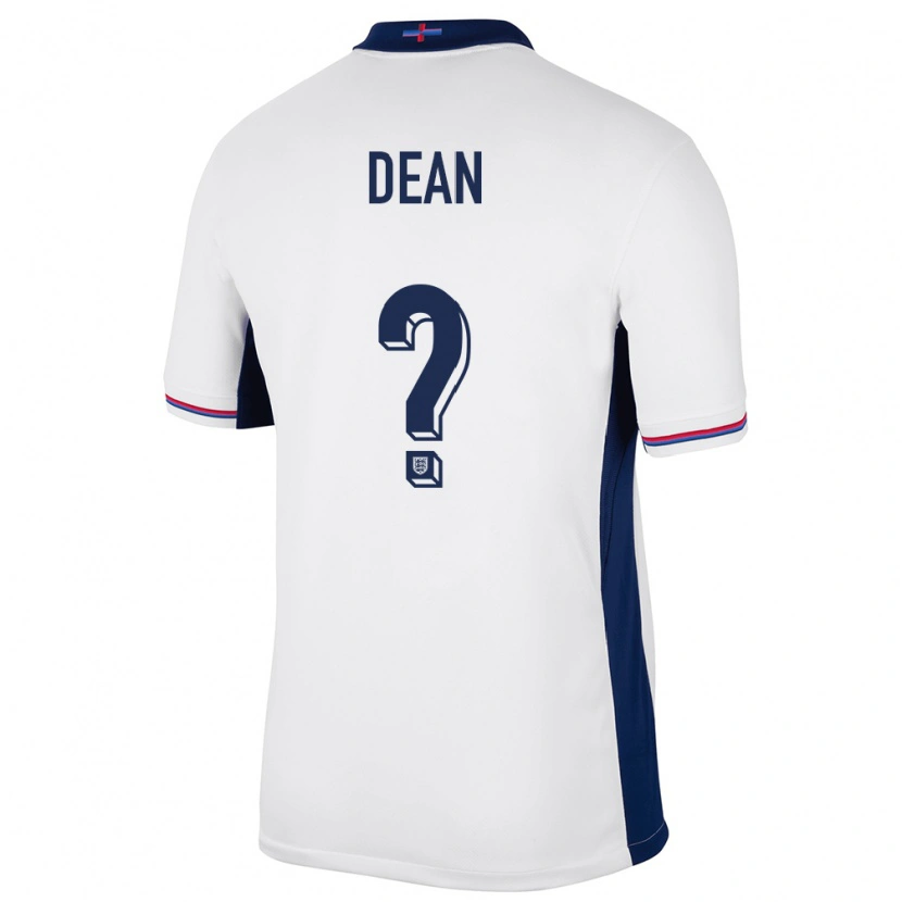 Danxenメンズイングランドマックス・ディーン#0白ホームシャツ24-26ジャージーユニフォーム