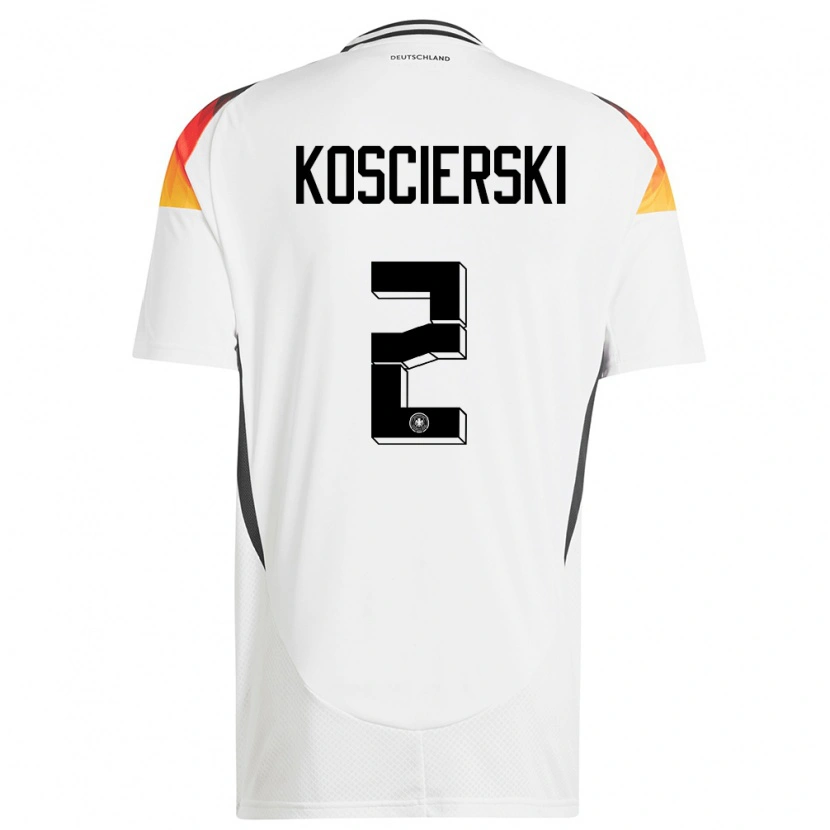 DanxenメンズドイツKacper Koscierski#2白ホームシャツ24-26ジャージーユニフォーム