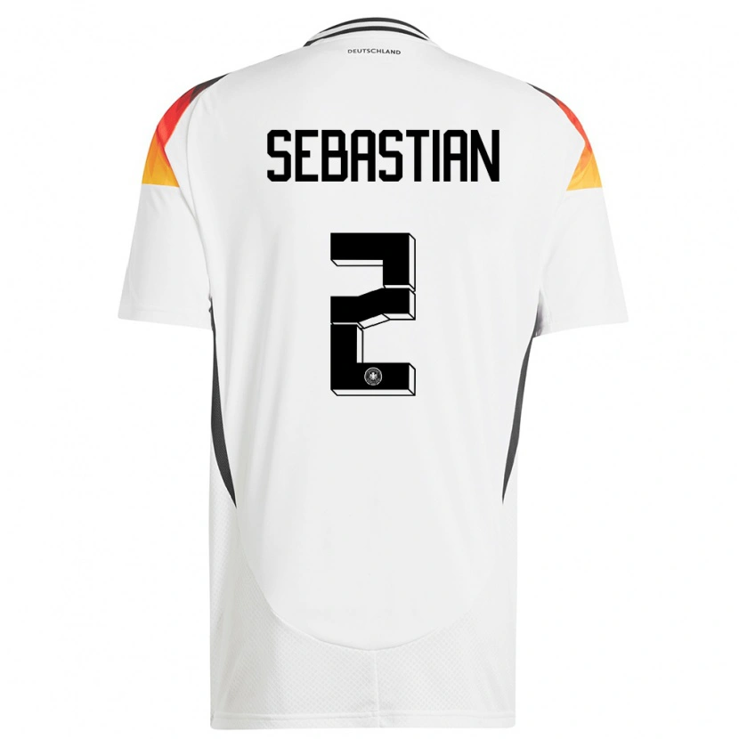 DanxenメンズドイツJordy Sebastian#2白ホームシャツ24-26ジャージーユニフォーム