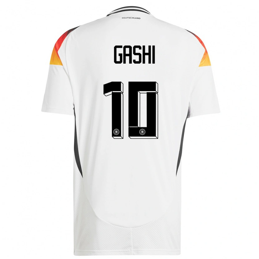 DanxenメンズドイツYll Gashi#10白ホームシャツ24-26ジャージーユニフォーム