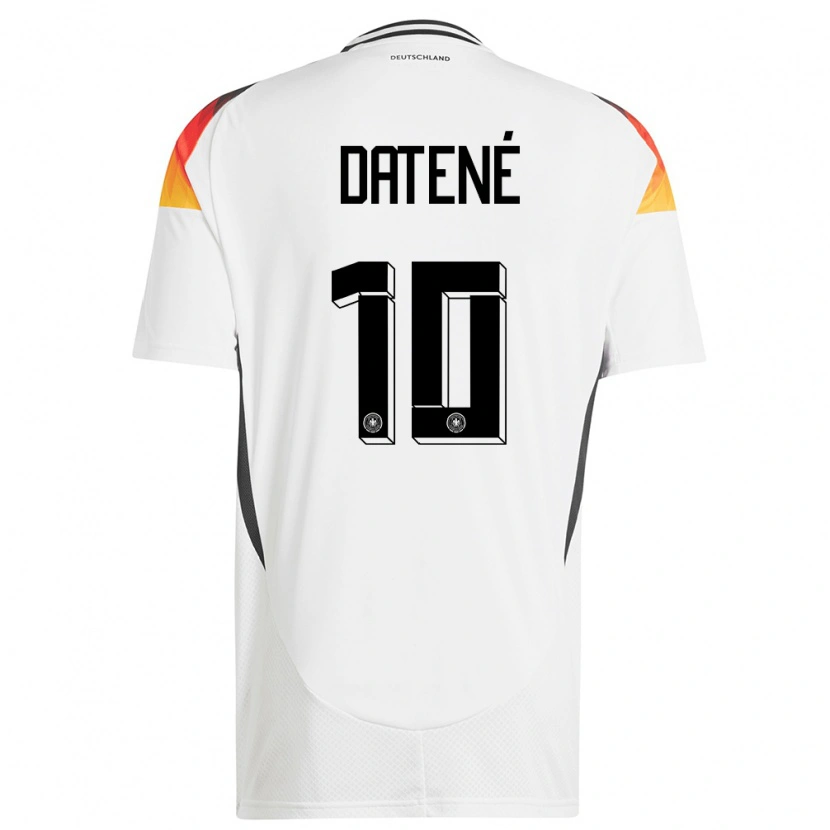 DanxenメンズドイツElia Datené#10白ホームシャツ24-26ジャージーユニフォーム