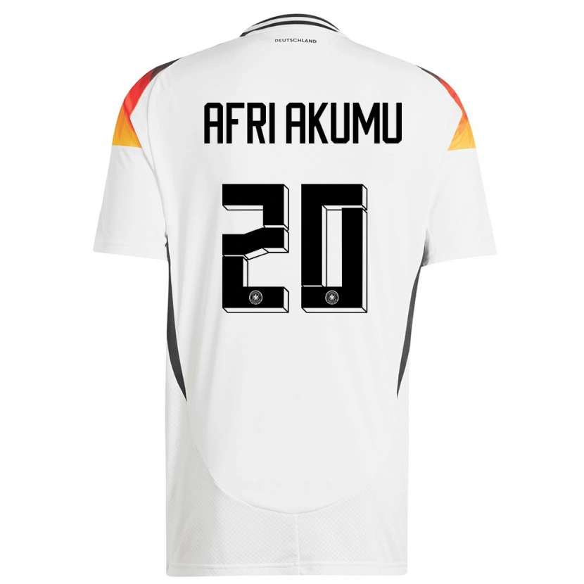DanxenメンズドイツMaik Afri Akumu#20白ホームシャツ24-26ジャージーユニフォーム