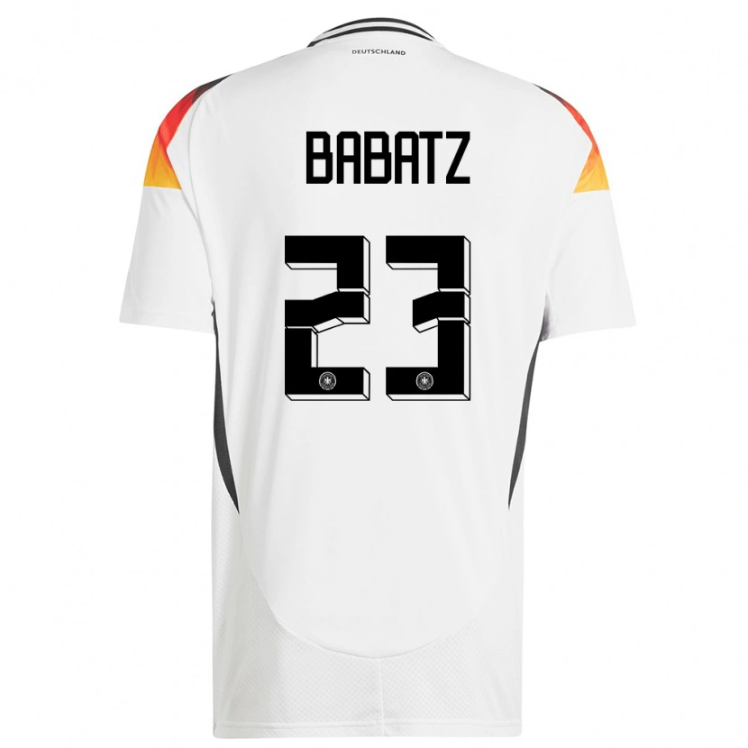 DanxenメンズドイツLouis Babatz#23白ホームシャツ24-26ジャージーユニフォーム