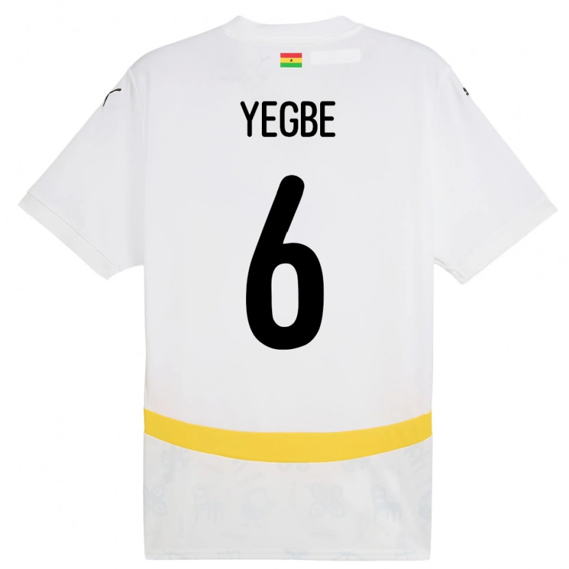 DanxenメンズガーナTerry Yegbe#6白ホームシャツ24-26ジャージーユニフォーム