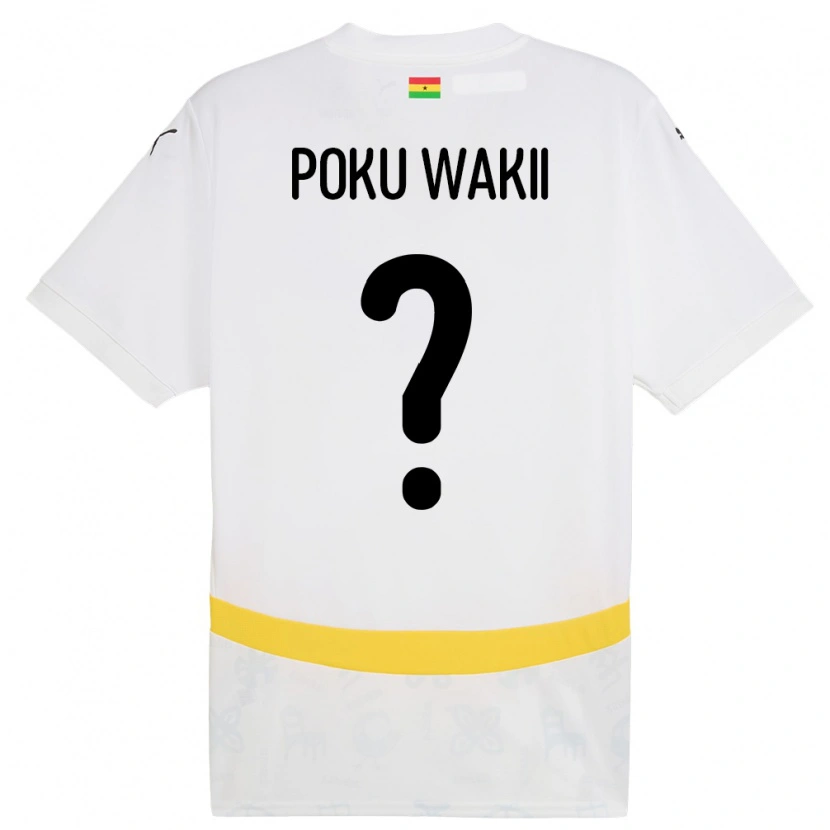 DanxenメンズガーナGodfred Poku Wakii#0白ホームシャツ24-26ジャージーユニフォーム