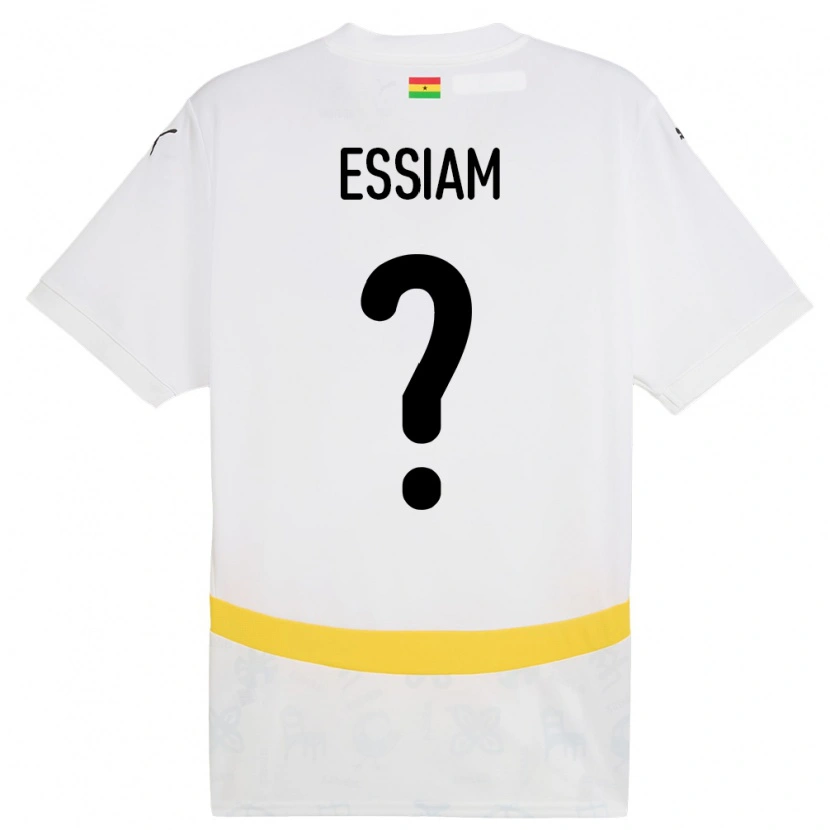DanxenメンズガーナEmmanuel Essiam#0白ホームシャツ24-26ジャージーユニフォーム