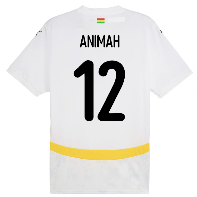 DanxenメンズガーナGrace Animah#12白ホームシャツ24-26ジャージーユニフォーム